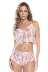 Ensemble de pyjama deux pièces Mapale 7575 couleur imprimé rose