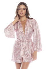 Robe Mapale 7577 Couleur Rose Imprimé