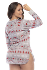 Chemise de nuit Mapale 7597X, imprimé vacances, couleur