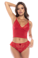 Ensemble pyjama deux pièces Mapale 7602 Couleur rouge