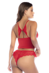 Ensemble pyjama deux pièces Mapale 7602 Couleur rouge