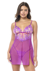Mapale 7614 Babydoll mit passendem Höschen Farbe Azalea