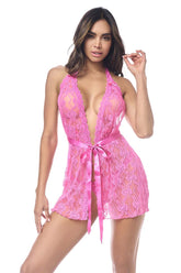 Mapale 7622 Babydoll mit passendem Höschen Farbe Pink