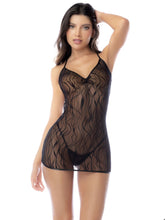 Mapale 7635 Babydoll und passender String, Farbe Schwarz
