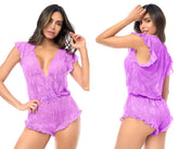 Mapale 8951 Romper-Babydoll Color Wild Orchid