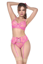 Mapale 8975 Dreiteiliges Set Farbe Pink