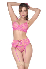Mapale 8975 Dreiteiliges Set Farbe Pink