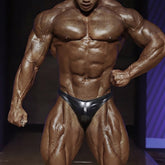Black shiny latex briefs from metromalewear posingwear metallic navy posing suit for bodybuilding competition
