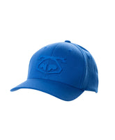 Nasty Pig quartz blue baseball cap with tonal snout logo on the front.