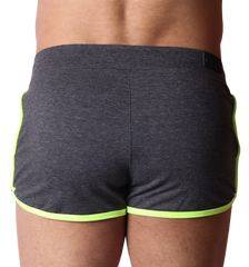 Nafts Gray Shorts back view by Gigo Underwear