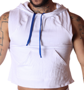 Nafts White Hoody T Shirt by Gigo Underwear