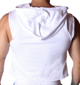 Nafts White Hoody T Shirt back view by Gigo Underwear