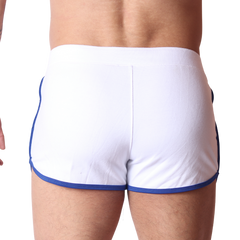 Nafts White Shorts back view by Gigo Underwear