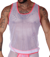 Net Fuchsia Tank by Gigo Underwear