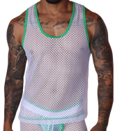 Net Green Tank by Gigo Underwear