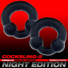 OXBALLS Ultraballs 2Pk / Night Edition - Black