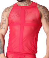 Panel Red Tank by Gigo Underwear
