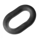 Solid black, oblong adult wrap ring by Perfect Fit against a plain white background.