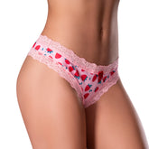 Magic Silk Crotchless Thong w/ Lube