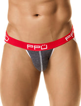 Jockstrap PPU 1308 Couleur Gris-Rouge