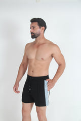 Tulio Panel Fleece Short - Black/Grey