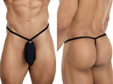 Pikante 26087 PIK 26087 Lot de strings minimalistes pour hommes en noir élégant Noir