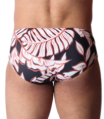 Prisma Black Swim Brief back view by Gigo Underwear