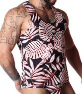 Prisma Black Tank front view by Gigo Underwear
