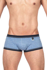 Structure privée LCUT4359 Barn Boy Short taille basse Couleur denim