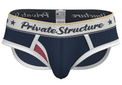 Private Structure SCUS4529 Mini-slip classique taille moyenne, couleur bleu marine