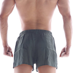 MetroMaleWear Silk Satin Boxer Khaki S33-26