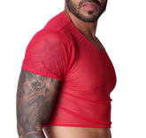 Spectrum Red Crop Top front view by Gigo Underwear