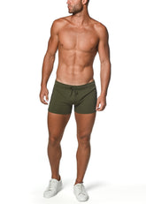 VAULT GYM-TECH STRETCH SHORTS MIT HEISSVERSCHWEISSTEN REISSVERSCHLÜSSEN