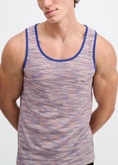 ST33LE Space Dye Textured Knit Tank - Purple