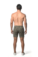 JACQUARD PRINTED STRETCH KNIT SHORT