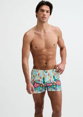 ST33LE Drips Printed Swim Short - Teal/Multi Drips