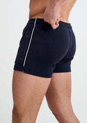 ST33LE 3.5" Stretch Short W/ Contrast Piping - Navy