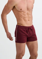 ST33LE 3.5" Stretch Short W/ Contrast Piping - Wine