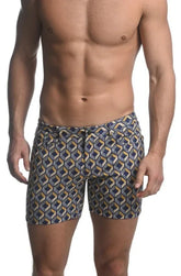 Bedruckte Stretch-Strickshorts