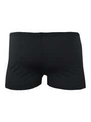 Black square trunk briefs with smooth form-fitting fabric and classic design for comfortable everyday wear