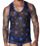 Star Blue Tank by Gigo Underwear