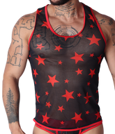 Star Red Tank by Gigo Underwear