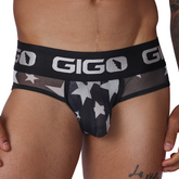 Star White Brief by Gigo Underwear