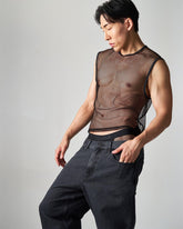 EDGE NET MESH MUSCLE TANK