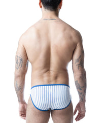 Nasty Pig Third Base Profile Low-Rise Brief Underwear - White/Quartz Blue