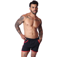Typer Black Shorts on model by Gigo Underwear