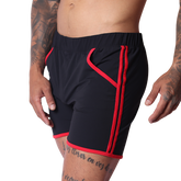 Typer Black Shorts front view by Gigo Underwear
