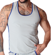 Typer Gray Tank by Gigo Underwear