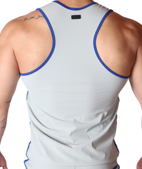 Typer Gray Tank back view by Gigo Underwear