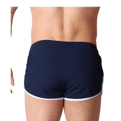 Typerhot Blue Shorts back view by Gigo Underwear